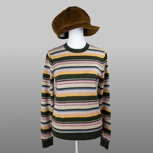 UNIQLO x Ines De La Fressange Striped Sweater (Size S) & Corduroy Hat Set